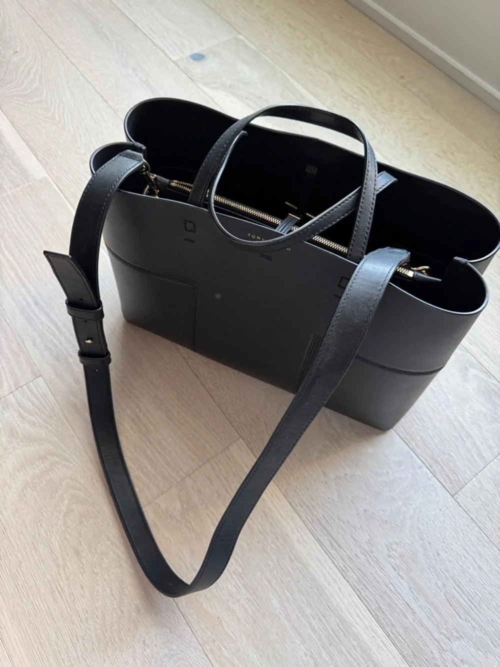 Tory Burch Black Leather Tote